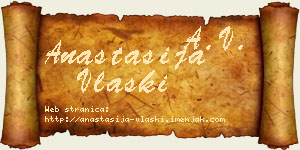 Anastasija Vlaški vizit kartica